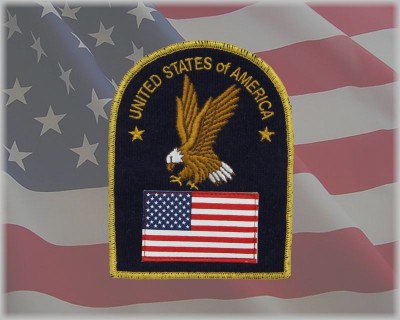 USA Flag Patch Navy